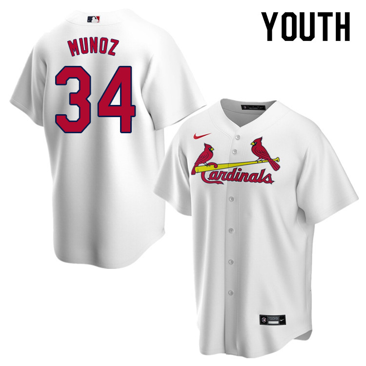 Nike Youth #34 Yairo Munoz St.Louis Cardinals Baseball Jerseys Sale-White